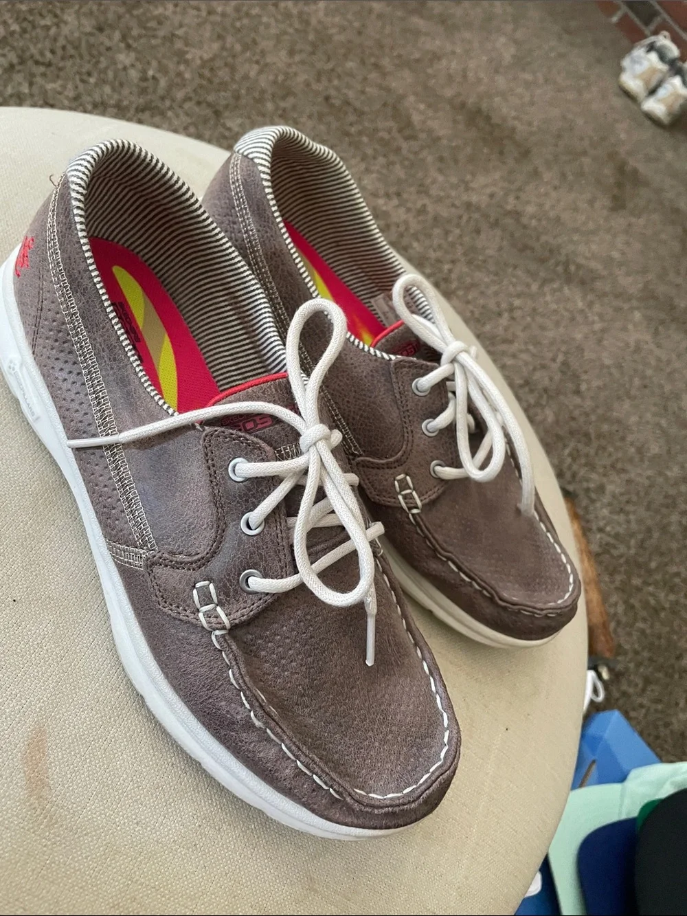 Casual woMen’s Suede Boat Shoes in Brown - Lace-Up Comfort